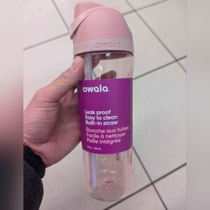 Brand New Owala Pink Water Bottle with Built-in Straw